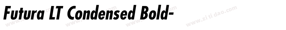 Futura LT Condensed Bold字体转换